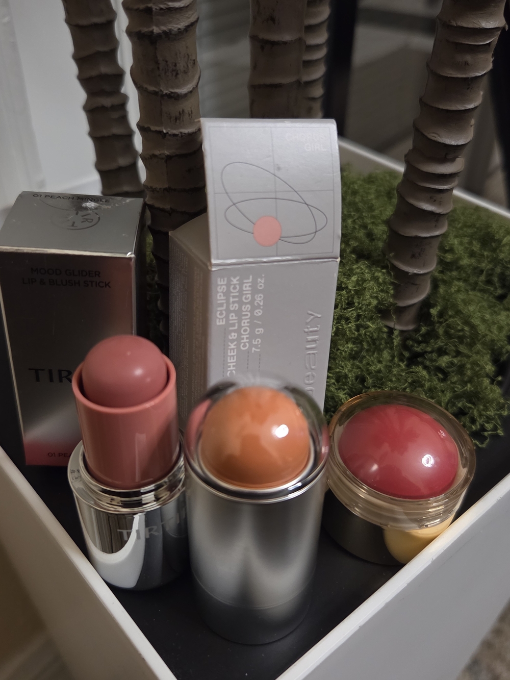 Merit Flush Balm + Half Magic Cheek & Lip Stick + TIRTIR Mood Glider Blush Bundl